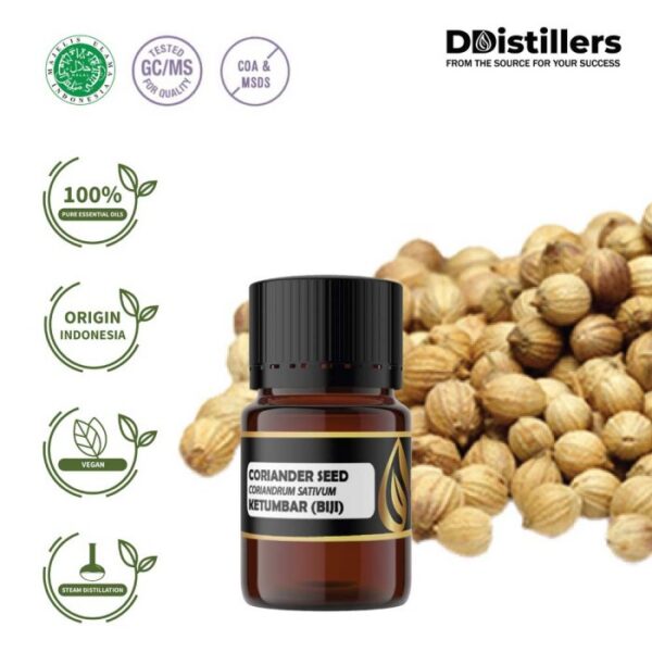 Coriander Seed / Biji Ketumbar Essential Oil Pure 100%, 2-10ML GS