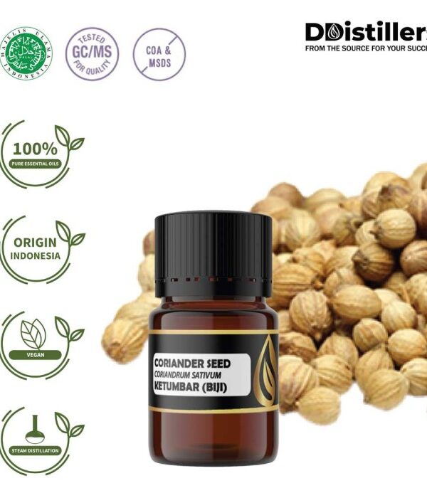 Coriander Seed / Biji Ketumbar Essential Oil Pure 100%, 2-10ML GS