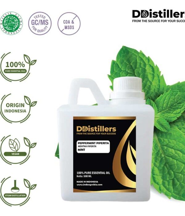 Peppermint (Piperita) / Mint Essential Oil Pure 100%, 500ML-1L HDPE/SS