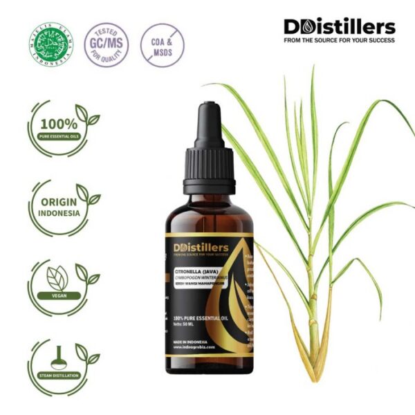 Citronella (Java) / Sereh Wangi Mahapengiri Essential Oil Pure 100%, 50-100ML GS