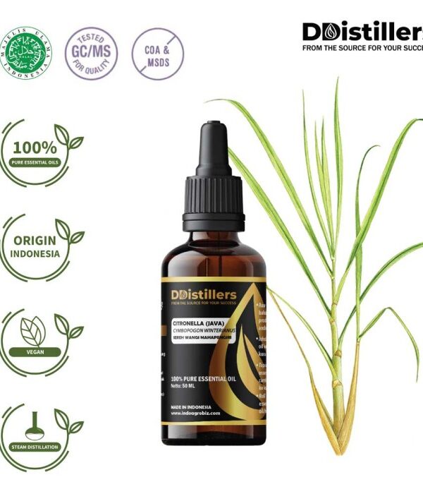 Citronella (Java) / Sereh Wangi Mahapengiri Essential Oil Pure 100%, 50-100ML GS