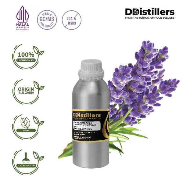 dad13e48b0de4a778026f0ea04101969.png Lavender Wild / True Lavender Essential Oil Pure 100%, 500ML-1L HDPE/SS