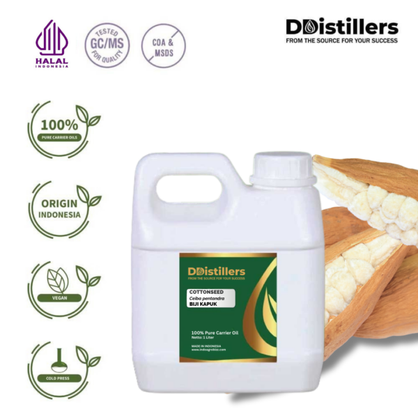 Kapok / Biji Kapuk Carrier Oil Pure 100%, 500ML-1L HDPE