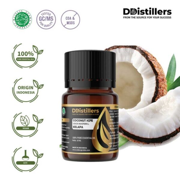 Coconut SCFE / Kelapa Essential Oil Pure 100%, 2-10ML GS