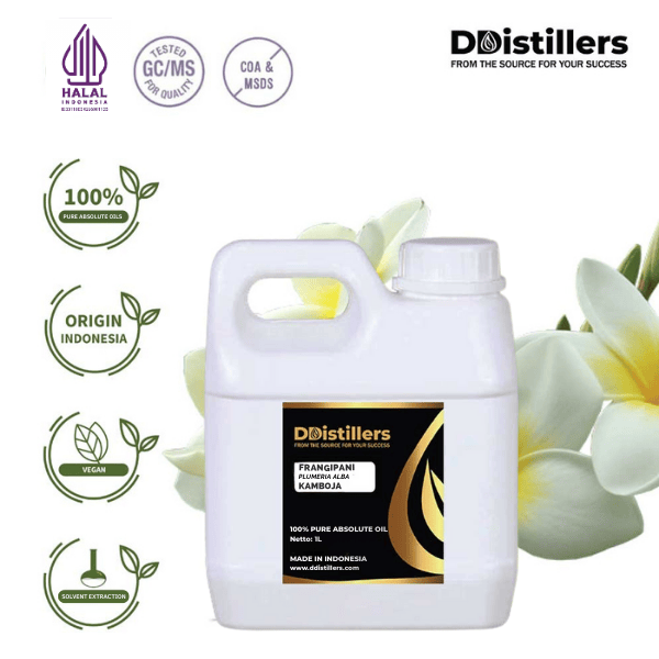 defaa16cb9934bee8ec2e918e91b250f.png Frangipani / Kamboja Absolute Oil Pure 100%, 500ML-1L HDPE/SS