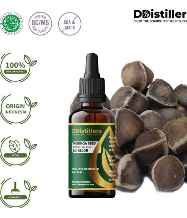 Moringa Seed / Biji Kelor Carrier Oil Pure 100%, 50-100ML GS