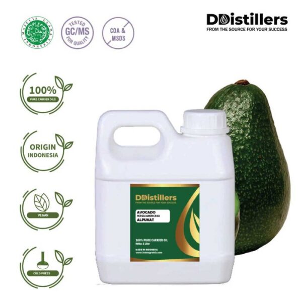 Avocado / Alpukat Carrier Oil Pure 100%, 500ML-1L HDPE