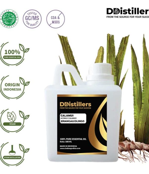 Calamus / Sweet Flag / Jerangau / Dlingo Essential Oil Pure 100%, 500ML-1L HDPE/SS