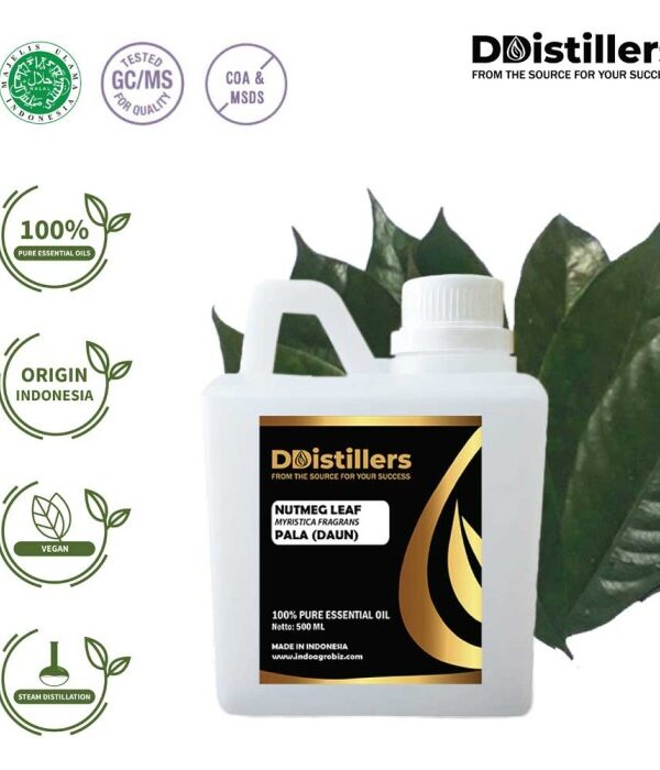 Nutmeg Leaf / Daun Pala Essential Oil Pure 100%, 500ML-1L HDPE/SS