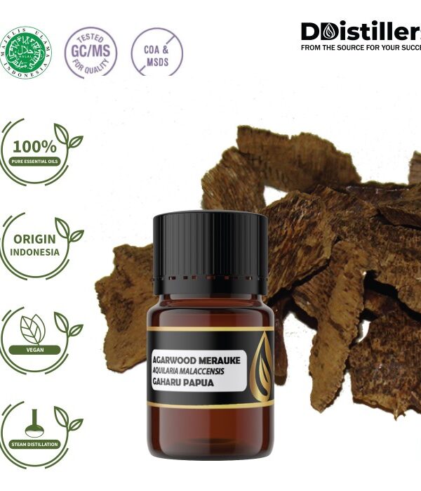 Agarwood Merauke / Gaharu Papua Essential Oil Pure 100%, 3-12ML GS