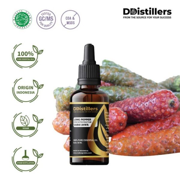 Long Pepper (Java) / Cabai Jawa / Cabai Jamu Essential Oil Pure 100%, 50-100ML GS