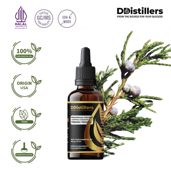 Cedarwood (Virginia) / Cemara Virginia Essential Oil Pure 100%, 50-100ML GS