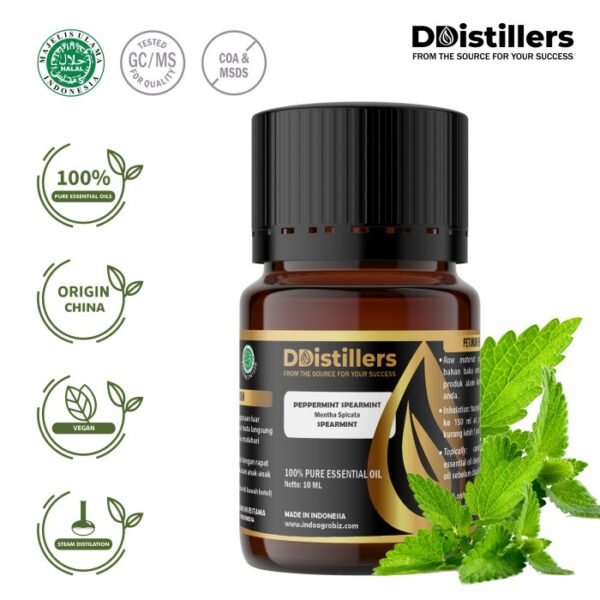 Peppermint (Spearmint) / Spearmint Essential Oil Pure 100%, 2-10ML GS