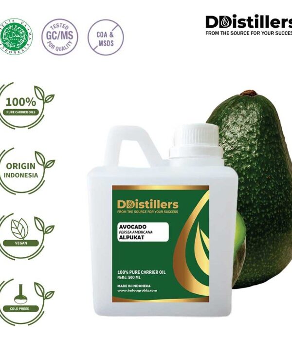 Avocado / Alpukat Carrier Oil Pure 100%, 500ML-1L HDPE