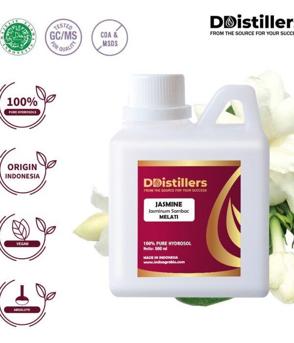 Hydrosol Jasmine / Melati 100%, 500ML-1L HDPE