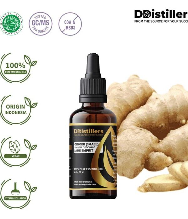 Ginger (Small) / Jahe Emprit Essential Oil Pure 100%, 50-100ML GS