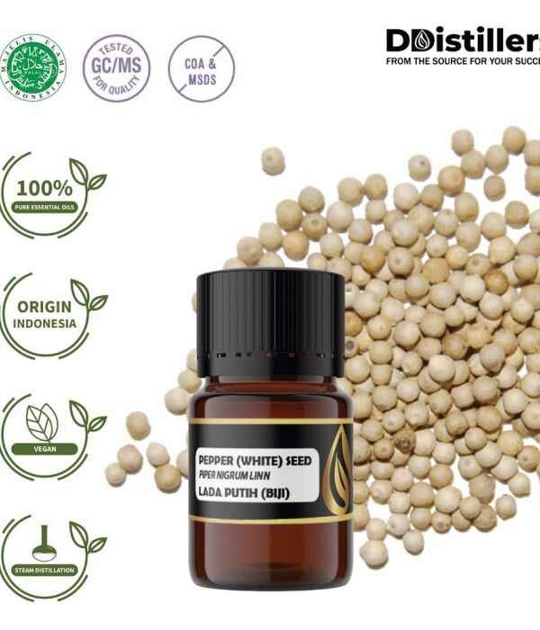 eabcd85e0e4a4742b7e7c425d3249499.jpg Pepper (White) Seed / Biji Lada Putih Essential Oil Pure 100%, 2-10ML GS