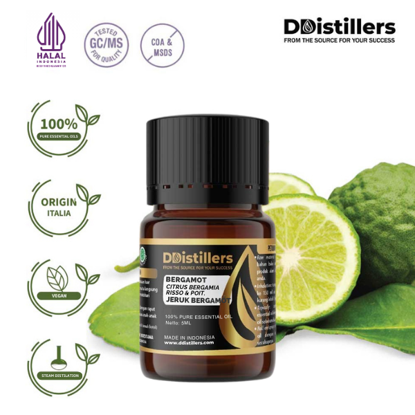 Bergamot / Jeruk Bergamot Essential Oil Pure 100%, 2-10ML GS