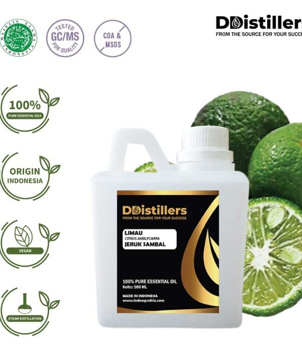 Limau / Jeruk Sambal Essential Oil Pure 100%, 500ML-1L HDPE/SS