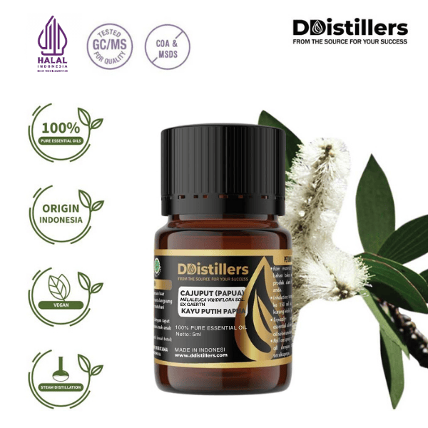 Cajuput (Papua) / Kayu Putih (Papua) Essential Oil Pure 100%, 2-10ML GS