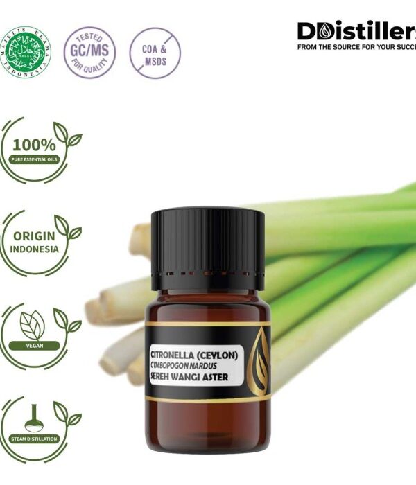 f131bd59294448b5b010f23d3967511f.jpg Citronella (Ceylon) / Sereh Wangi Aster Essential Oil Pure 100%, 2-10ML GS