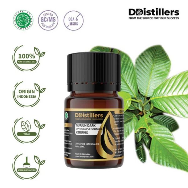 Gurjun Dark / Keruing Essential Oil Pure 100%, 2-10ML GS