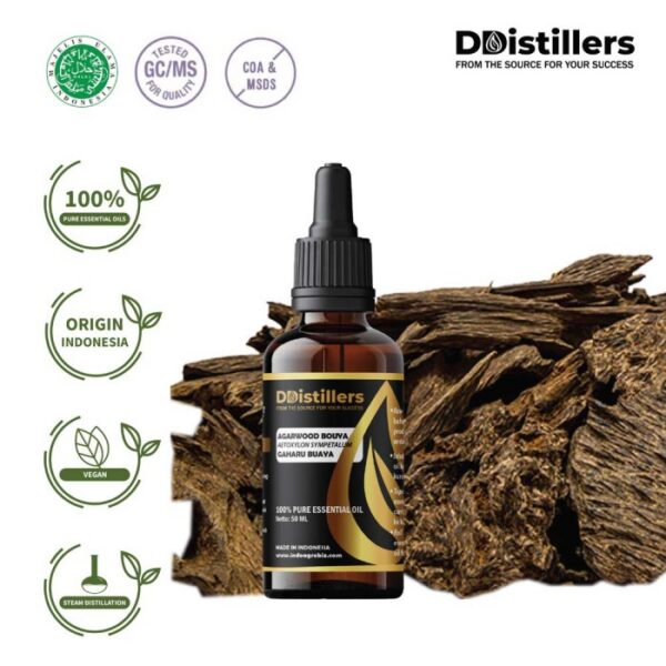 Agarwood Bouya / Gaharu Buaya Essential Oil Pure 100%, 50-100ML GS