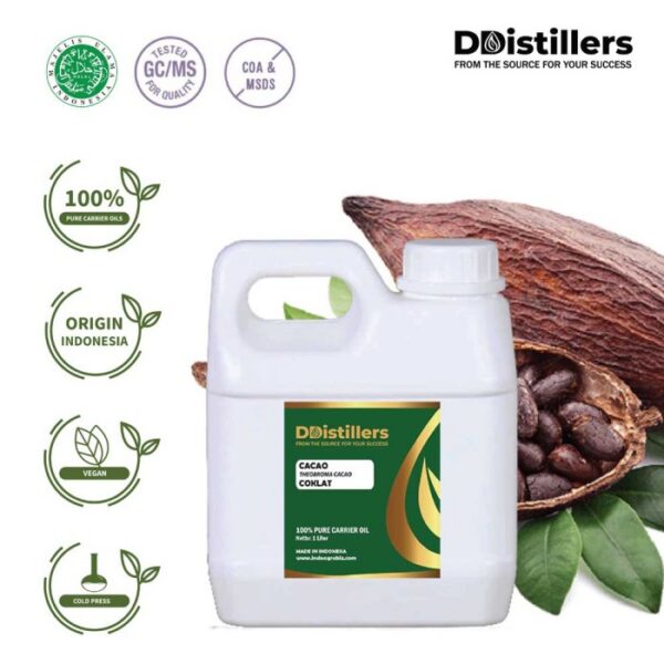 Cacao / Coklat Carrier Oil Pure 100%, 500ML-1L HDPE/SS
