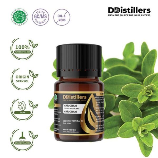 f61ef9de0e3643f497c6fbe96b5e9e47.jpg Marjoram / Marjoram Essential Oil Pure 100%, 2-10ML GS