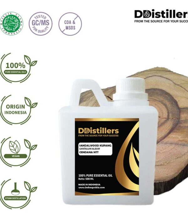 Sandalwood (Kupang) / Cendana NTT Essential Oil Pure 100%, 500ML-1L HDPE/SS