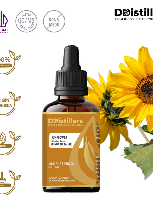 Sunflower / Bunga Matahari RBD Pure 100%, 50-100ML GS