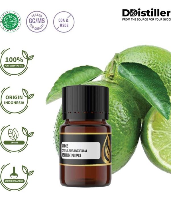 Lime / Jeruk Nipis Essential Oil Pure 100%, 2-10ML GS