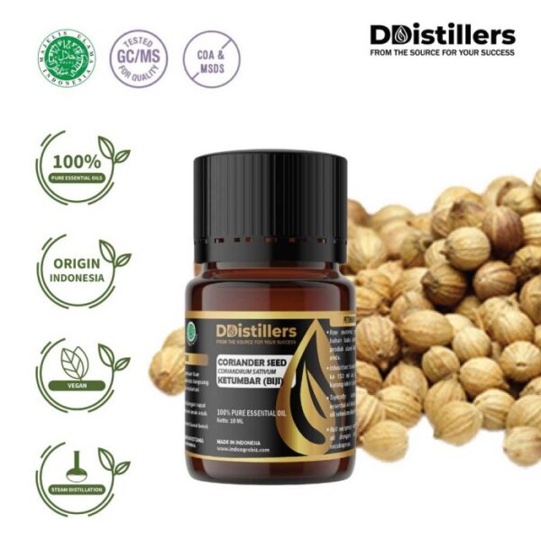 Coriander Seed / Biji Ketumbar Essential Oil Pure 100%, 2-10ML GS