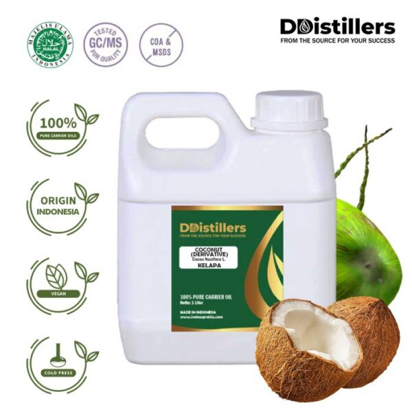 Coconut / Kelapa Derivative Carrier Oil Pure 100% Vol 500ML-1L