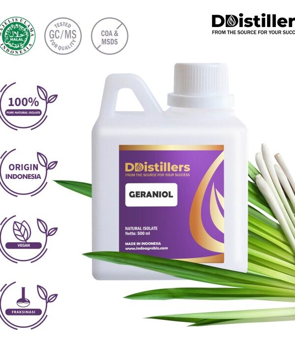 Geraniol Natural Isolate Oil Pure 100%, 500ML-1L HDPE