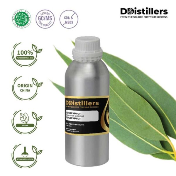 Eucalyptus (Globulus) / Eucalyptus Essential Oil Pure 100%, 500ML-1L HDPE/SS