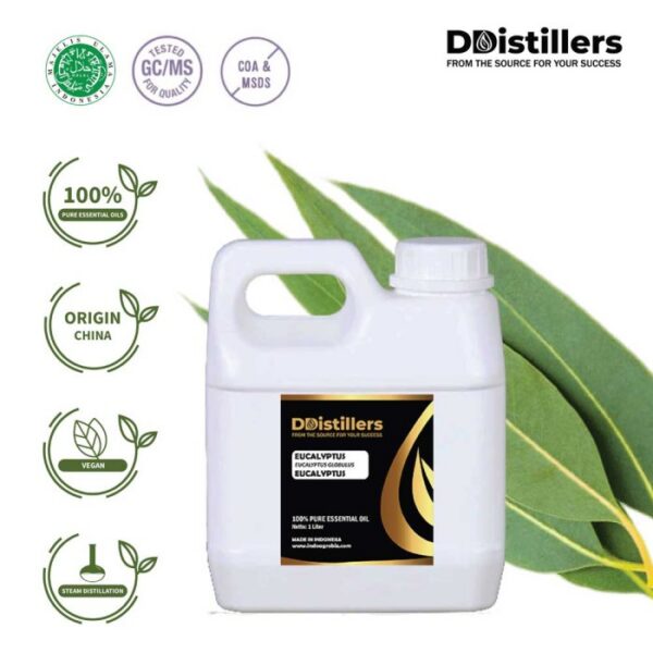Eucalyptus (Globulus) / Eucalyptus Essential Oil Pure 100%, 500ML-1L HDPE/SS