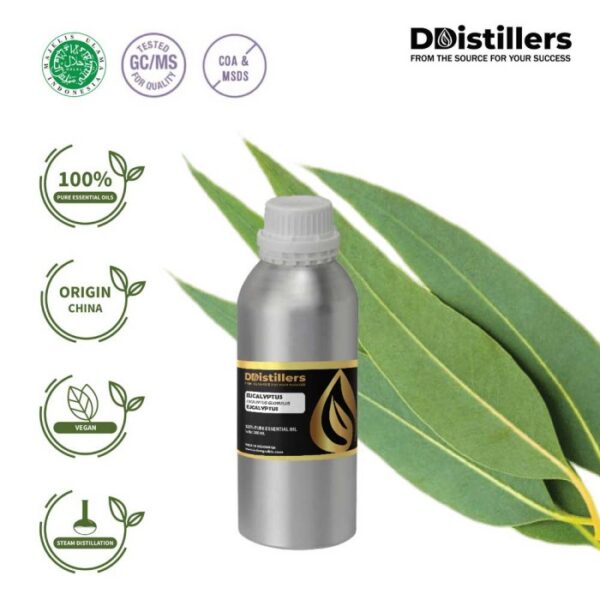 Eucalyptus (Globulus) / Eucalyptus Essential Oil Pure 100%, 500ML-1L HDPE/SS