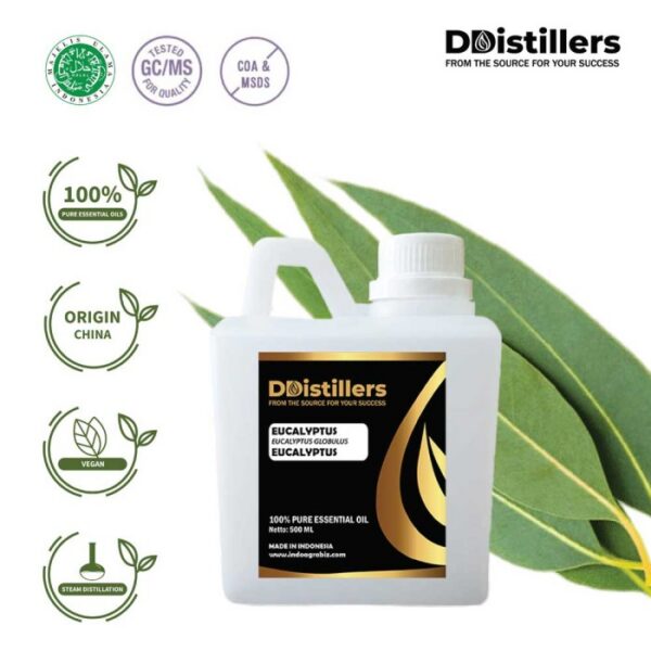 Eucalyptus (Globulus) / Eucalyptus Essential Oil Pure 100%, 500ML-1L HDPE/SS
