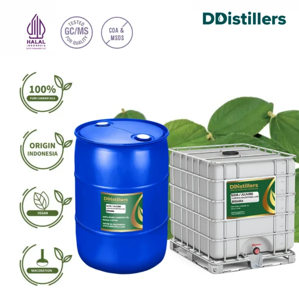 Sidr / Jujube / Bidara Carrier Oil Pure 100%, 1-5TON DRUM HDPE