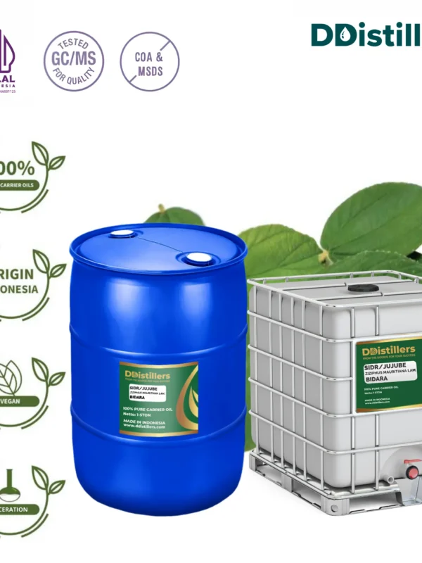 Sidr / Jujube / Bidara Carrier Oil Pure 100%, 1-5TON DRUM HDPE