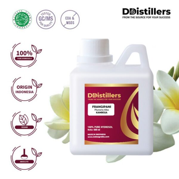 Hydrosol Frangipani / Kamboja 100%, 500ML-1L HDPE