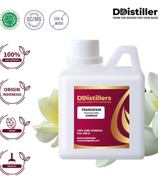 Hydrosol Frangipani / Kamboja 100%, 500ML-1L HDPE