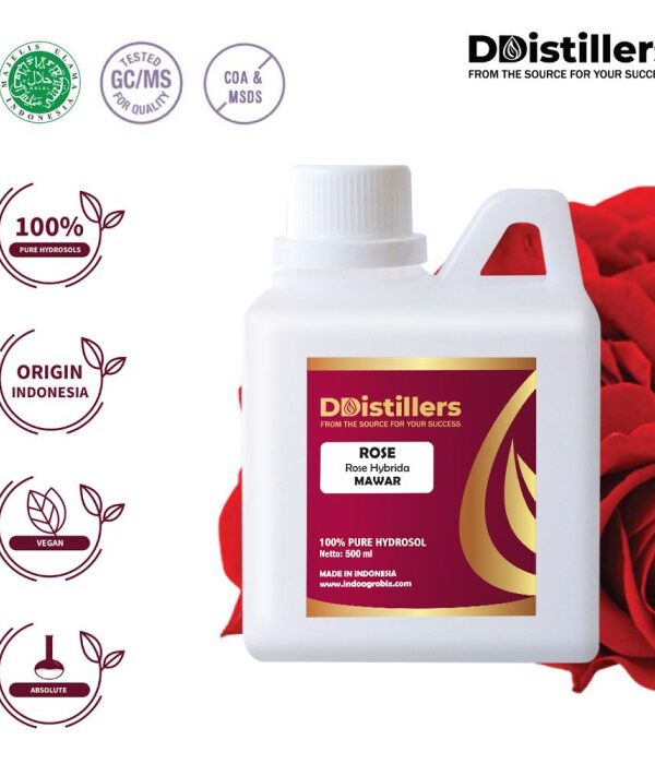 5a219ac22b274f358a7f87d794f0b7f3.jpg Hydrosol Rose / Mawar Pure 100%, 500ML-1L HDPE