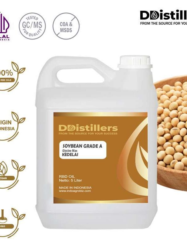 Soybean / Kedelai Grade A RBD Oil Pure 100%, 5L HDPE