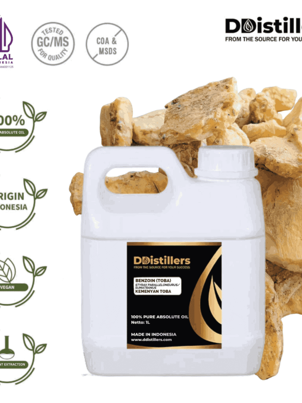 Benzoin (Toba) / Kemenyan Toba Absolute Oil Pure 100%, 500ML-1L HDPE/SS