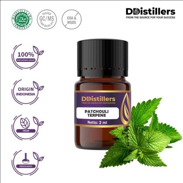 Patchouli Terpenes Natural Isolate Oil Pure 100%, 2-10ML GS