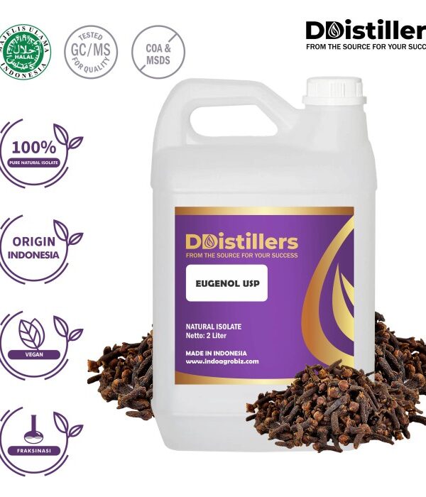 Eugenol USP Natural Isolate Oil Pure 100%, 2-5KG HDPE